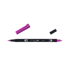 2440-ROTULADOR DOBLE PUNTA PINCEL COLOR PURPLE TOMBOW ABT-665