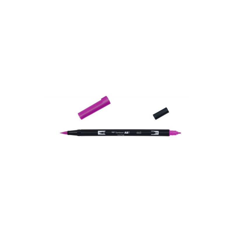 2440-ROTULADOR DOBLE PUNTA PINCEL COLOR PURPLE TOMBOW ABT-665 2440-ROTULADOR DOBLE PUNTA PINCEL COLOR PURPLE TOMBOW ABT-665