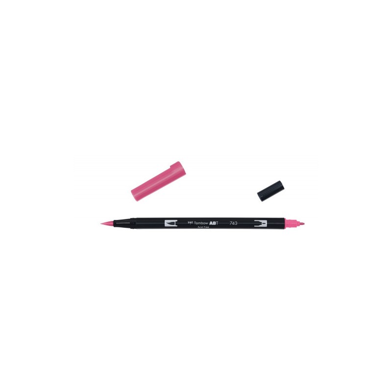 2444-ROTULADOR DOBLE PUNTA PINCEL COLOR HOT PINK TOMBOW ABT-743 2444-ROTULADOR DOBLE PUNTA PINCEL COLOR HOT PINK TOMBOW ABT-743