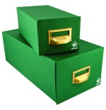 24488-FICHERO CARTON FORRADO EN GELTEX PARA 500 FICHAS (155X100X250 MM) MARIOLA 2-500