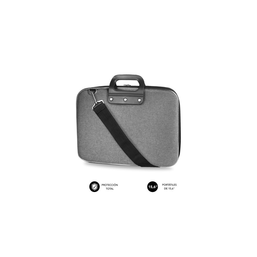 24507-SUBBLIM Maletin semirrigido Poliester reforzado 15,6" Gris EVA 24507-SUBBLIM Maletin semirrigido Poliester reforzado 15,6" Gris EVA