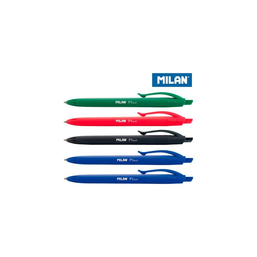 24535-BLISTER 5 BOLIGRAFOS P1 TOUCH (2 AZUL, NEGRO, ROJO Y VERDE) MILAN BWM10321 24535-BLISTER 5 BOLIGRAFOS P1 TOUCH (2 AZUL, NEGRO, ROJO Y VERDE) MILAN BWM10321