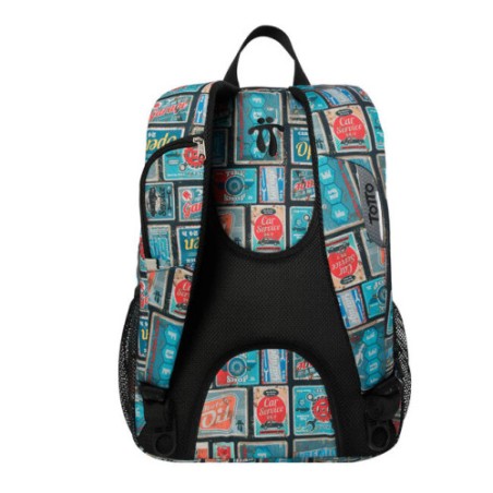 24537-Totto Goctal mochila Mochila escolar Azul, Rojo Poliester