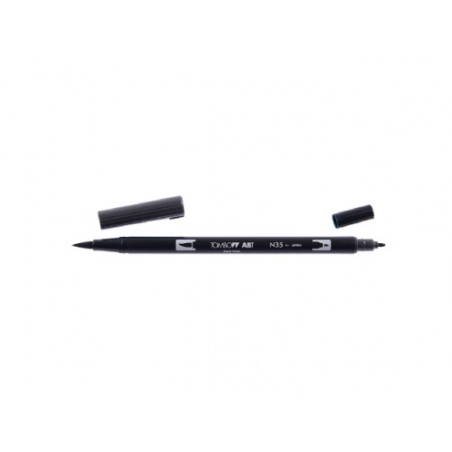 2458-ROTULADOR DOBLE PUNTA PINCEL COOL GRAY 12 COLOR GRIS TOMBOW ABT-N35