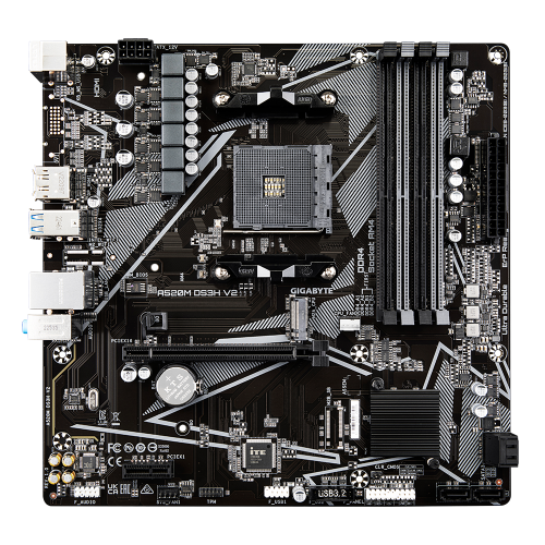 24643-Gigabyte A520M DS3H V2 (rev. 1.0) Zocalo AM4 micro ATX