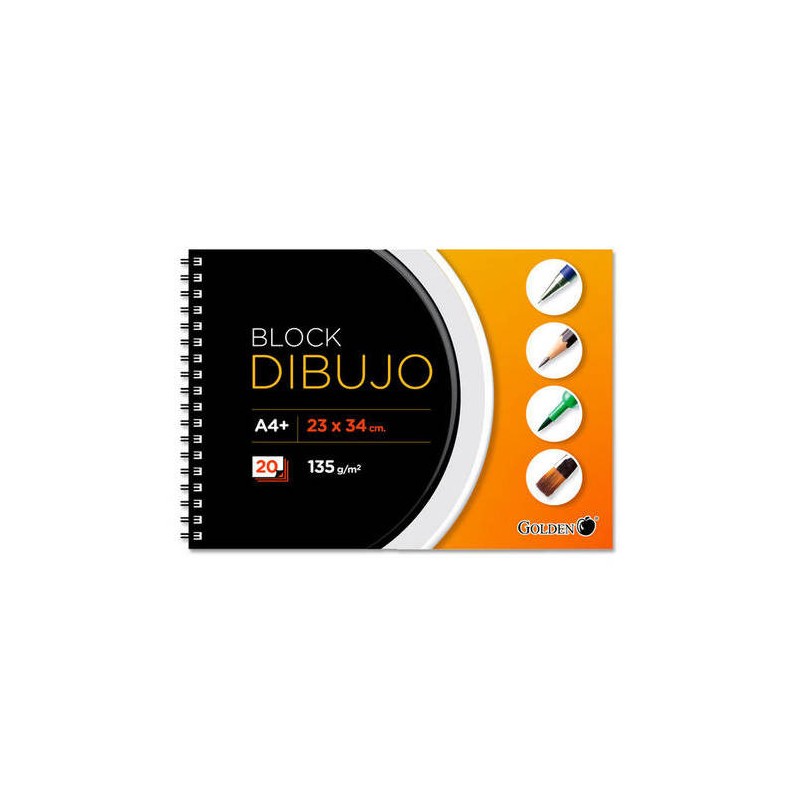 2474-CUADERNO DE DIBUJO A4+ 135 GR. 20 HOJAS CON RECUADRO GOLDEN 321537 2474-CUADERNO DE DIBUJO A4+ 135 GR. 20 HOJAS CON RECUADRO GOLDEN 321537