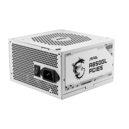 24758-MSI MAG A850GL PCIE5 WHITE unidad de fuente de alimentacion 850 W 20+4 pin ATX ATX Blanco