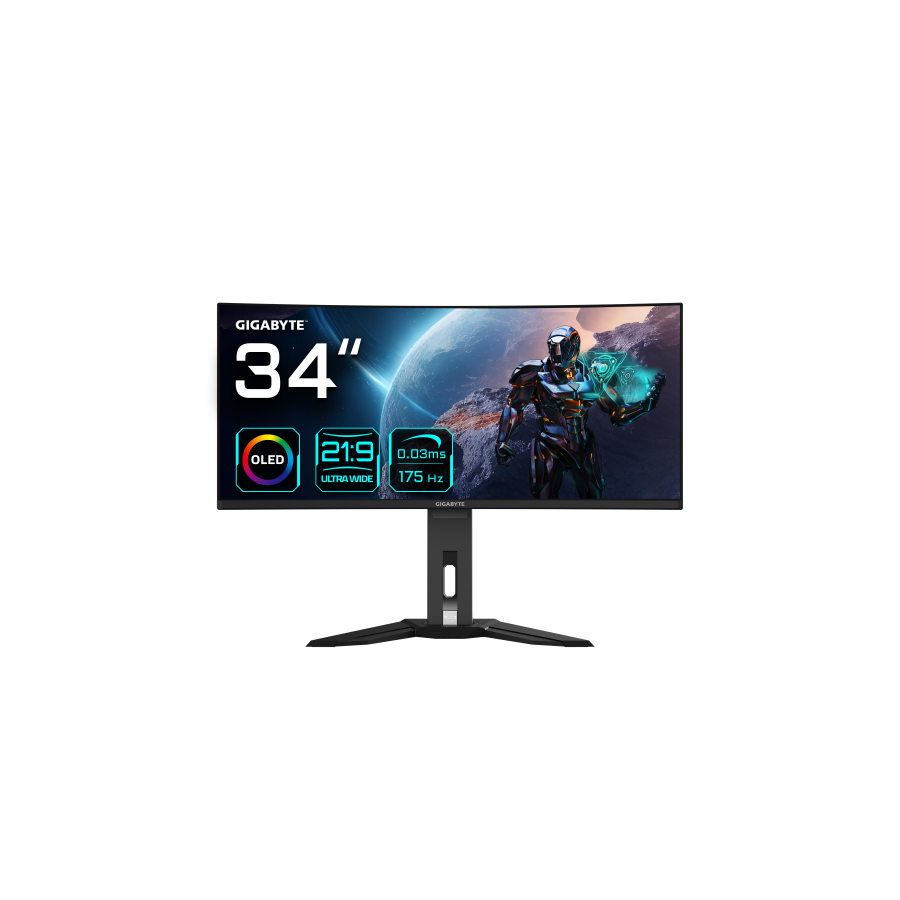 24783-Gigabyte MO34WQC pantalla para PC 86,4 cm (34") 3440 x 1440 Pixeles Wide Quad HD OLED Negro 24783-Gigabyte MO34WQC pantalla para PC 86,4 cm (34") 3440 x 1440 Pixeles Wide Quad HD OLED Negro