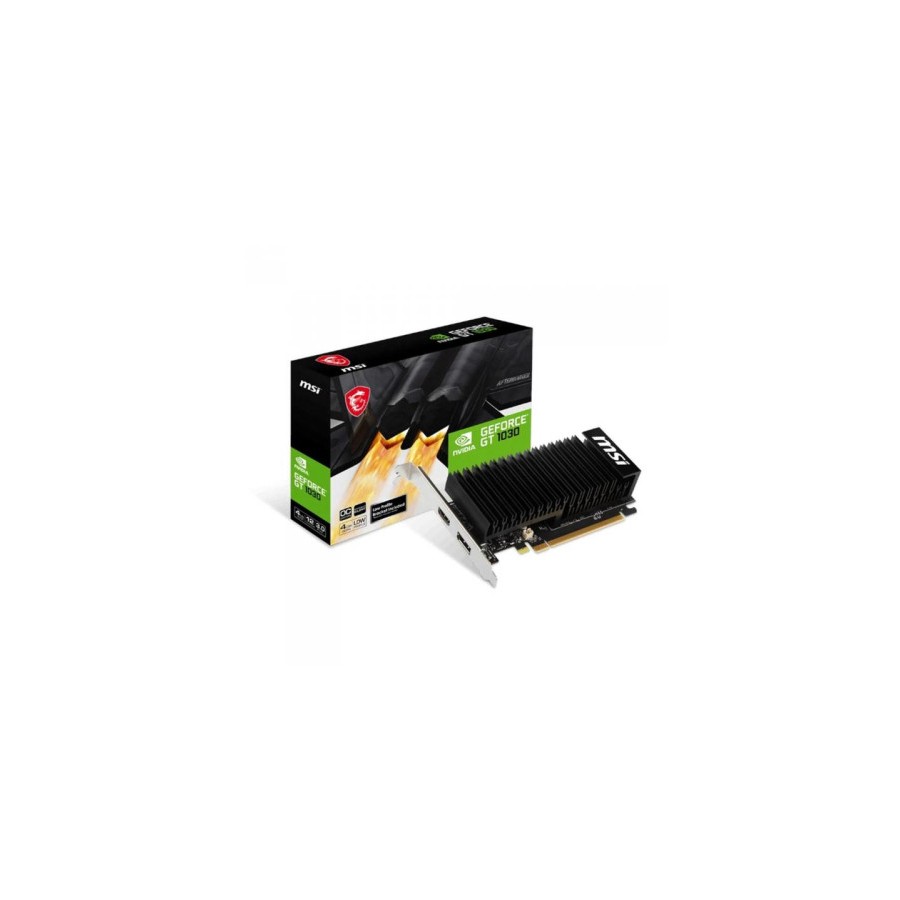 24804-VGA MSI GT 1030 4GHD4 LP OC,NV,GT1030,4GB,DDR4,64BIT,DP+HDMI,DISIPADOR (DISENO LOW PROFILE+BRACKET) 24804-VGA MSI GT 1030 4GHD4 LP OC,NV,GT1030,4GB,DDR4,64BIT,DP+HDMI,DISIPADOR (DISENO LOW PROFILE+BRACKET)