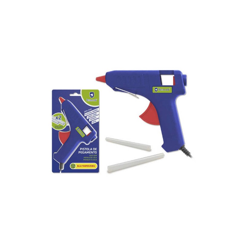 2485-PISTOLA PEGAMENTO SILICONA BAJA TEMPERATURA 25W + 2 RECAMBIOS BISMARK 327108 2485-PISTOLA PEGAMENTO SILICONA BAJA TEMPERATURA 25W + 2 RECAMBIOS BISMARK 327108