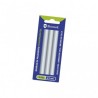 2489-BLISTER 6 BARRAS DE PEGAMENTO SILICONA TRANSPARENTE 11,2 X 150 MM. BISMARK 327122