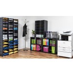 24895-MODULO SOSTENIBLE DE CLASIFICACION 9 COMPARTIMENTOS 360X900X240 MM COLOR NEGRO ARCHIVO 2000 6533 NE