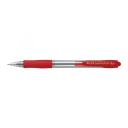 249-BOLIGRAFO RETRACTIL SUPERGRIP 1.0MM ROJO PILOT BPGP-10R-M-R