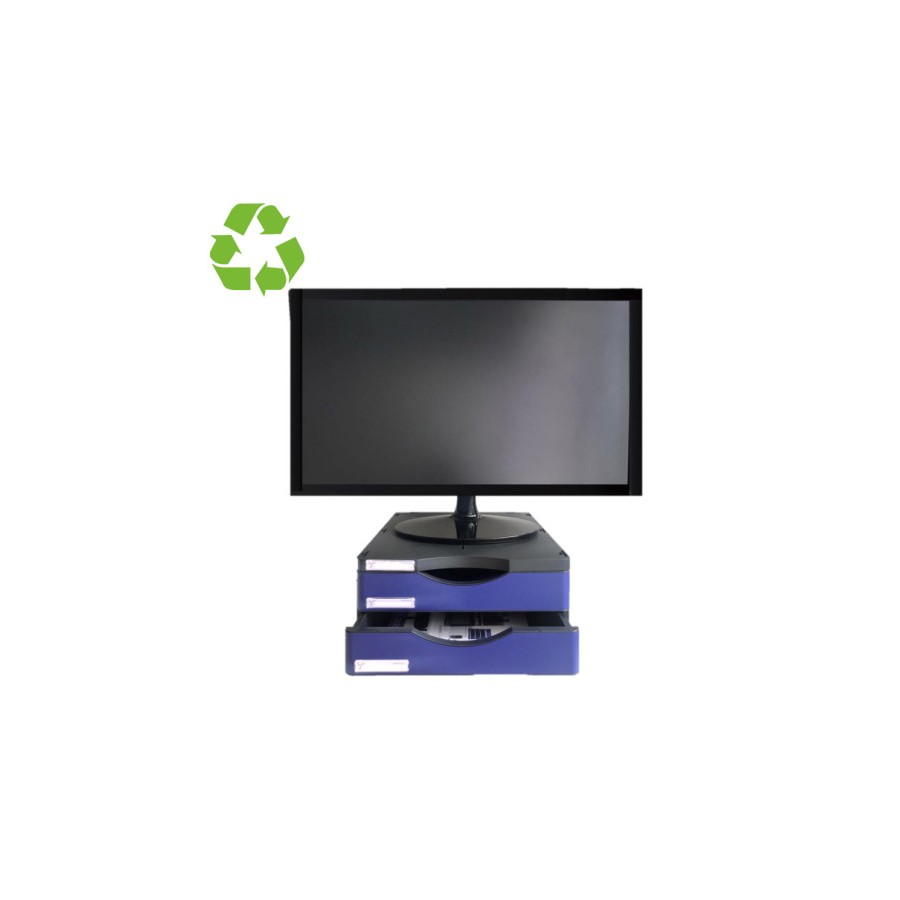 24908-SOPORTE ELEVADOR 2 CAJONES PARA MONITOR ERGOSOSTENIBLE ARCHIVO2000 6611M1 AZ 24908-SOPORTE ELEVADOR 2 CAJONES PARA MONITOR ERGOSOSTENIBLE ARCHIVO2000 6611M1 AZ