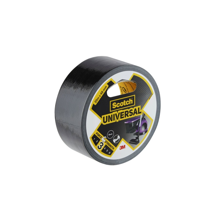 24935-ROLLO CINTA AMERICANA UNIVERSAL 2904 NEGRO 48MM X 25M SCOTCH 7100205219
