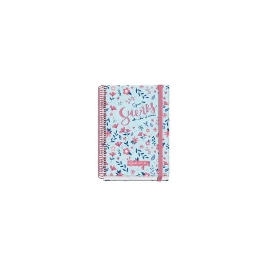 25017-AGENDA ESCOLAR 2025-2026 TAMANO A5 TAPA CARTON FORRADO SEMANA VISTA PRIME BLOSSOM DOHE 52039