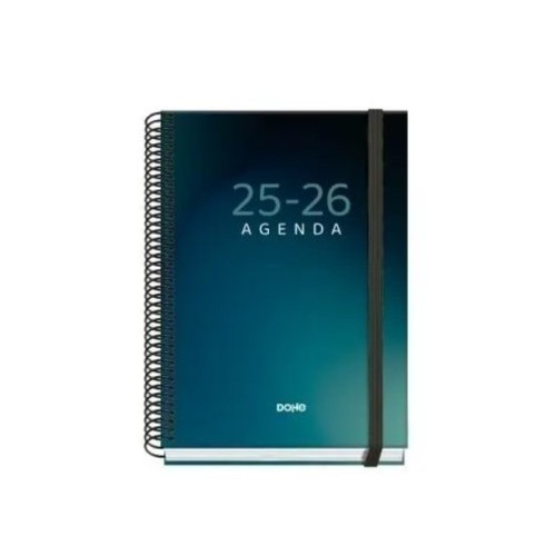 25018-AGENDA ESCOLAR 2025-2026 TAMANO A5 TAPA CARTON FORRADO SEMANA VISTA PRIME BOREAL DOHE 52040