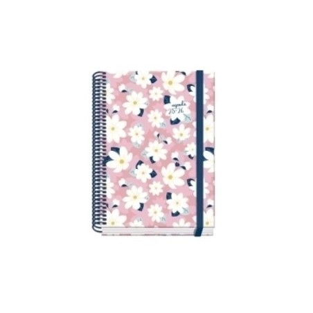 25021-AGENDA ESCOLAR 2025-2026 TAMANO A5 TAPA CARTON FORRADO DIA PAGINA PRIME CAMOMILLE DOHE 52043