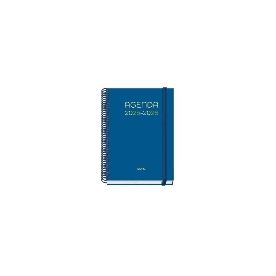 25025-AGENDA ESCOLAR 2025-2026 TAMANO A5 TAPA CARTON FORRADO DIA PAGINA PRIME LOGIC DOHE 52047