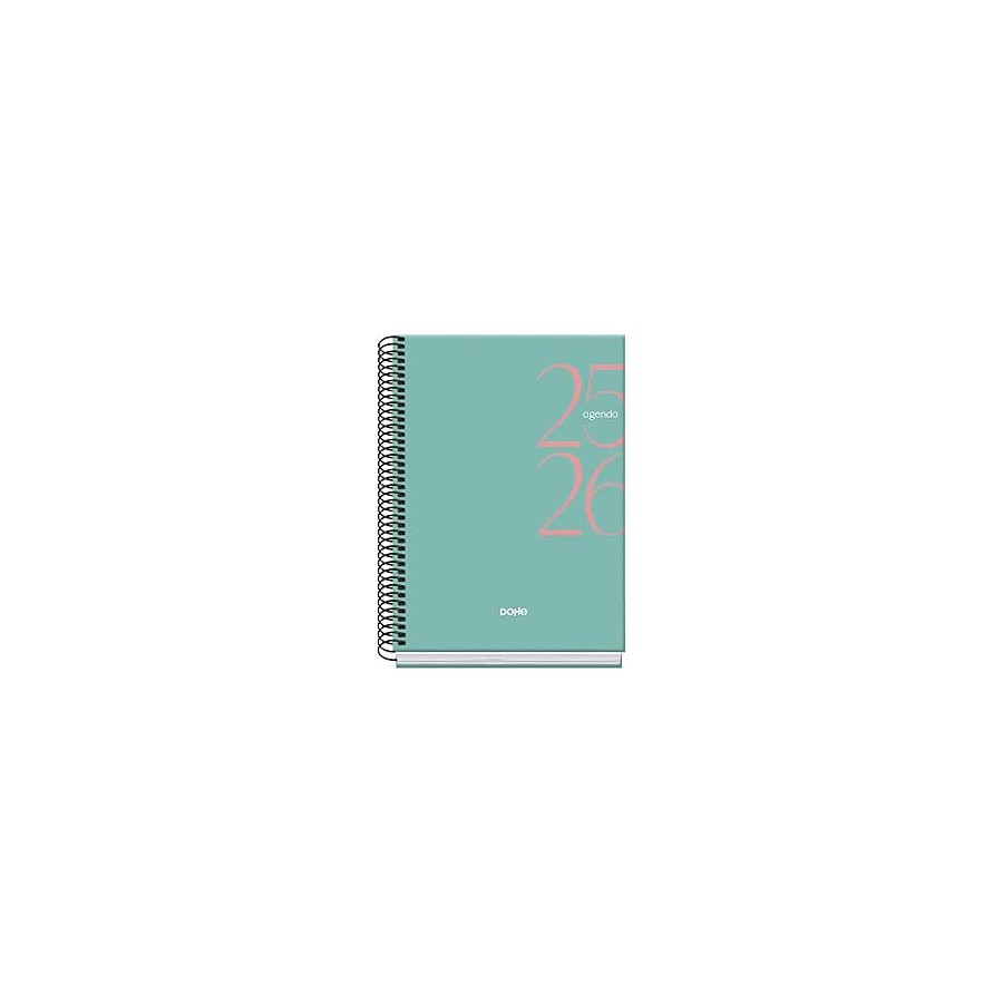 25038-AGENDA ESCOLAR 2025-2026 TAMANO A5 TAPA CARTON FORRADO SEMANA VISTA MODELO SYSTEM BASIC VERDE DOHE 52058 25038-AGENDA ESCOLAR 2025-2026 TAMANO A5 TAPA CARTON FORRADO SEMANA VISTA MODELO SYSTEM BASIC VERDE DOHE 52058