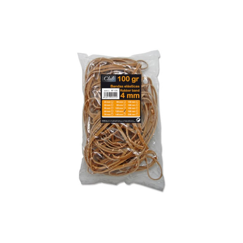 2511-BOLSA 100 GR. GOMAS ELASTICAS No 12 DE 12 CM. LARGO Y 4 CM. GROSOR OFFICE CLUB 320512 2511-BOLSA 100 GR. GOMAS ELASTICAS No 12 DE 12 CM. LARGO Y 4 CM. GROSOR OFFICE CLUB 320512