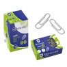 2512-CAJA 100 CLIPS LABIADOS NIQUELADOS PUNTA REDONDA No 2 DE 32 MM. BISMARK 316865