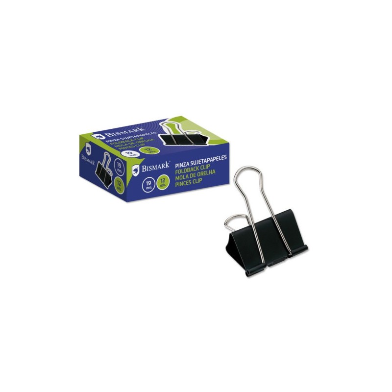 2517-PINZA SUJETAPAPELES 19 MM. PALA ABATIBLE COLOR NEGRO BISMARK 321724 2517-PINZA SUJETAPAPELES 19 MM. PALA ABATIBLE COLOR NEGRO BISMARK 321724