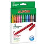 25254-ESTUCHE 12 UNIDADES ROTULADORES PUNTA FINA COLORES SURTIDOS ALPINO AR001002N