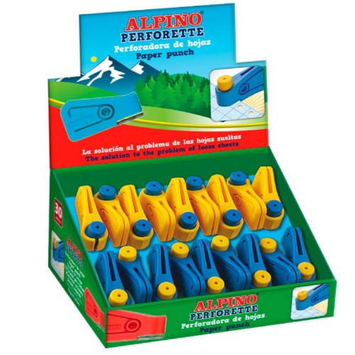 25256-EXPOSITOR DE 30 UNIDADES TALADROS PERFORETTE 1 AGUJERO ALPINO PF0005