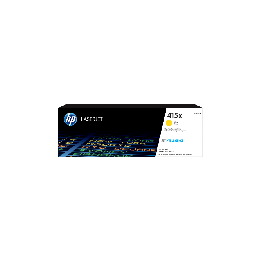 25275-HP Cartucho de toner Original LaserJet 415X amarillo de alta capacidad 25275-HP Cartucho de toner Original LaserJet 415X amarillo de alta capacidad