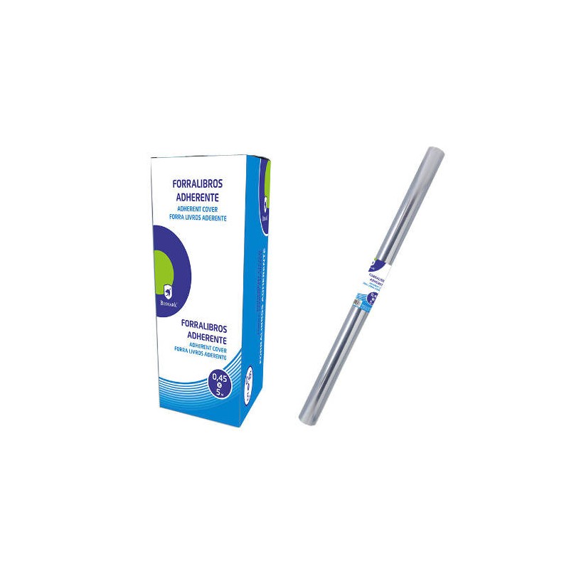 2530-FORRALIBROS ADHERENTE PVC 5M X 45 CM. TRANSPARENTE BISMARK 315626 2530-FORRALIBROS ADHERENTE PVC 5M X 45 CM. TRANSPARENTE BISMARK 315626