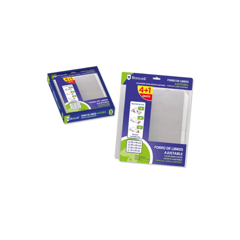 2531-PACK 4+ 1 FORRALIBROS BISMARK AJUSTABLE 29 X 55 BISMARK 326266 2531-PACK 4+ 1 FORRALIBROS BISMARK AJUSTABLE 29 X 55 BISMARK 326266