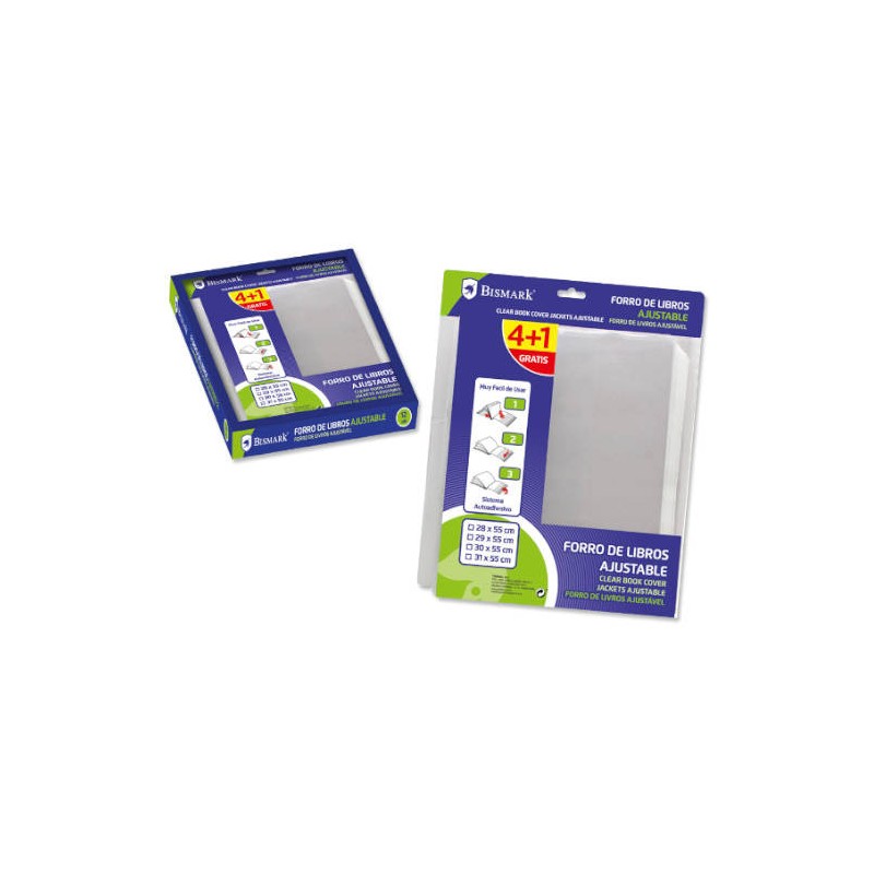 2532-PACK 4+1 FORRALIBROS BISMARK AJUSTABLE 30 X 55 BISMARK 326267 2532-PACK 4+1 FORRALIBROS BISMARK AJUSTABLE 30 X 55 BISMARK 326267