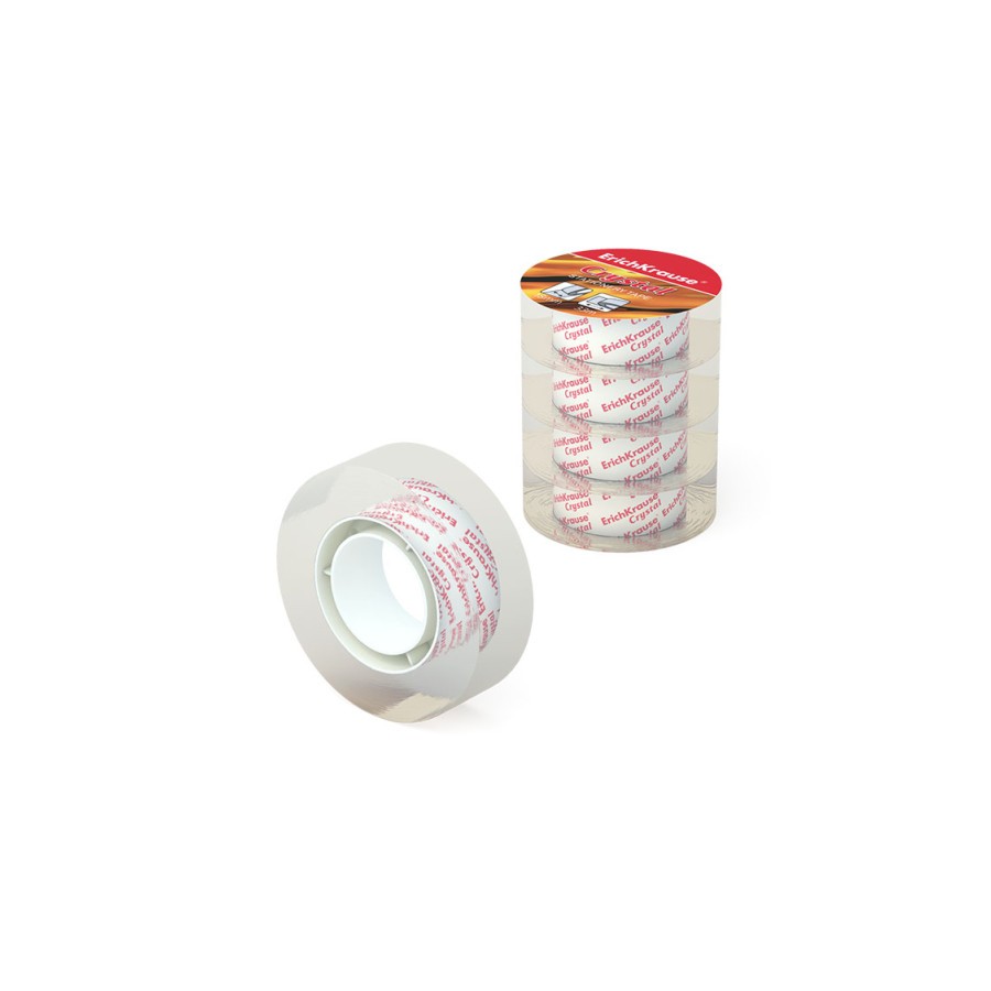 25373-PACK 4 CINTAS ADHESIVAS CRYSTAL, 18MMX33M ERICH KRAUSE 59663 25373-PACK 4 CINTAS ADHESIVAS CRYSTAL, 18MMX33M ERICH KRAUSE 59663
