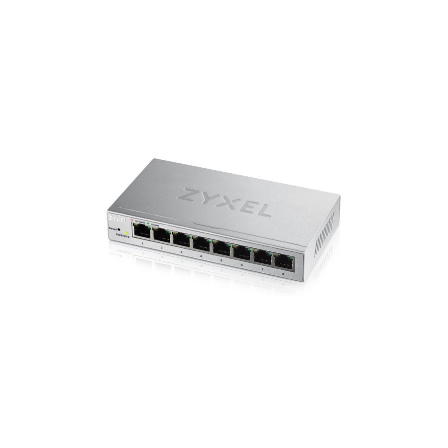 25402-Zyxel GS1200-8 Gestionado Gigabit Ethernet (10/100/1000) Plata 25402-Zyxel GS1200-8 Gestionado Gigabit Ethernet (10/100/1000) Plata