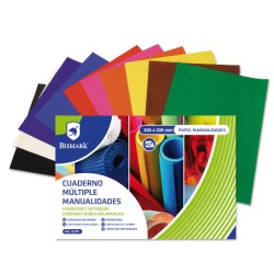 2548-CUADERNO MULTIPLES MANUALIDADES 42 HOJAS COLORES 32 X 22 CM. BISMARK 322741