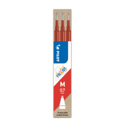 255-PACK 3 RECAMBIOS FRIXION ROJO PILOT BLS-FR7-R-S3