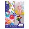 2550-BLOCK 10 CARTULINAS COLORES FORMATO A4 BISMARK 327731