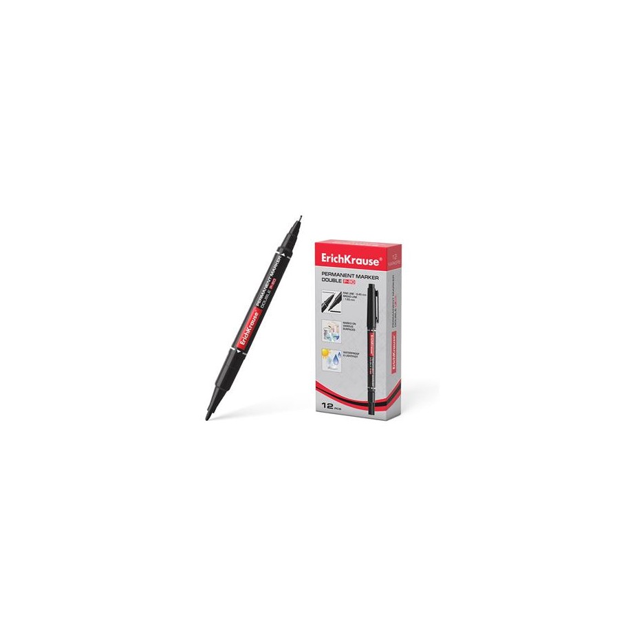 25515-MARCADOR PERMANENTE DOBLE PUNTA DOUBLE P-80, COLOR: NEGRO ERICH KRAUSE 48183 25515-MARCADOR PERMANENTE DOBLE PUNTA DOUBLE P-80, COLOR: NEGRO ERICH KRAUSE 48183