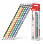 25517-LAPIZ DE GRAFITO TRIANGULAR CON GOMA CLASSIC TRIANGLULAR 101 HB ERICH KRAUSE 55270