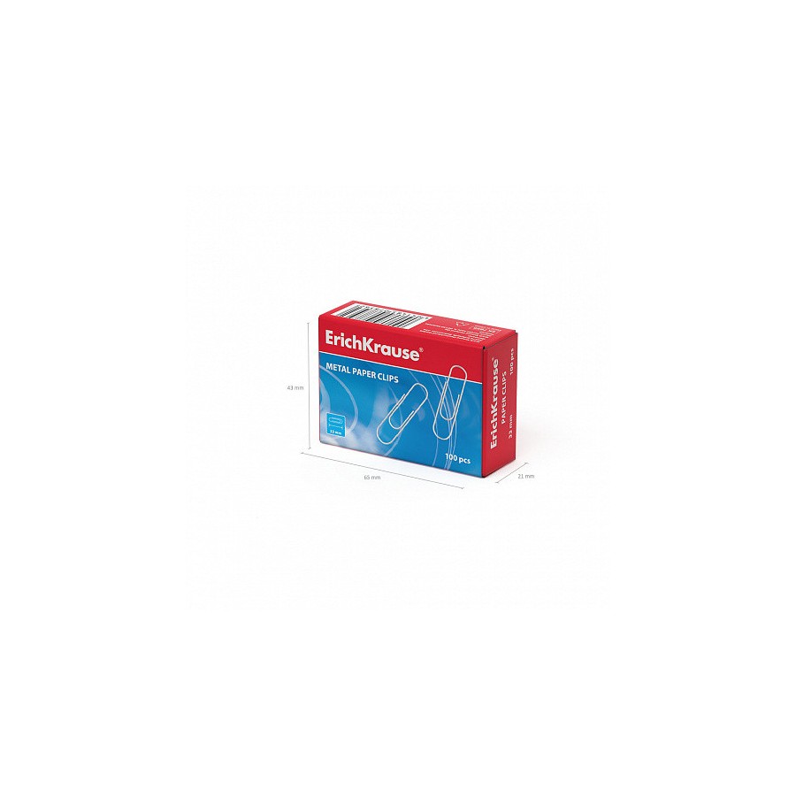 25519-CAJA 100 CLIPS DE PAPEL NIQUELADOS 33MM ERICH KRAUSE 7856 25519-CAJA 100 CLIPS DE PAPEL NIQUELADOS 33MM ERICH KRAUSE 7856