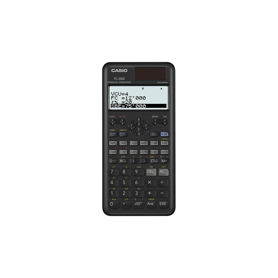 25534-CALCULADORA FINANCIERA CASIO FC-200V-2 25534-CALCULADORA FINANCIERA CASIO FC-200V-2
