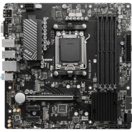 25583-PLACA MSI PRO B650M-P,AMD,AM5,B650,4DDR5,192GB,VGA+HDMI+DP,4SATA3+2M.2,2.5GBE,7USB3.2,MATX