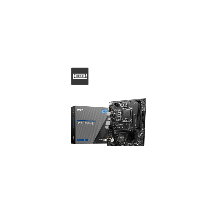 25617-MSI PRO H610M-E Intel H610 LGA 1700 micro ATX