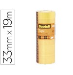 25664-PACK 8 ROLLOS CINTAS ADHESIVAS TRANSPARENTE 19MM X 33M 508/1933 SCOTH 7100213205