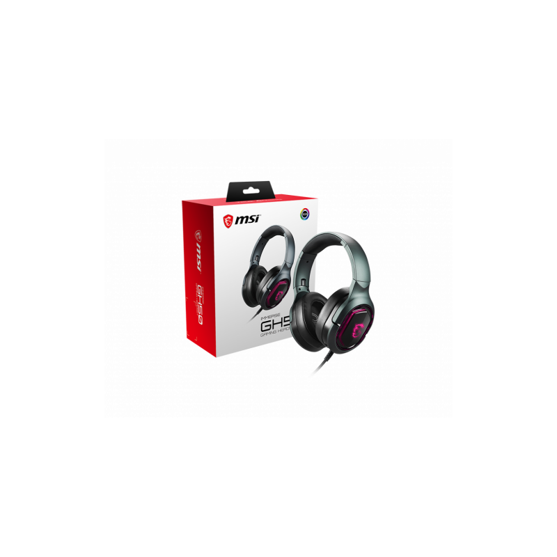2589-MSI Immerse GH50 Auriculares Alambrico Diadema Juego Negro 2589-MSI Immerse GH50 Auriculares Alambrico Diadema Juego Negro