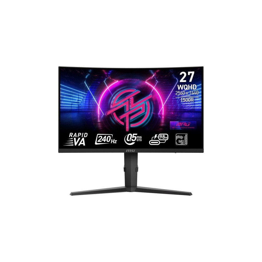25952-MSI MONITOR MPG 275CQRXF. 27" RAPID VA CURVO 1500R. 2560X1440 . 240HZ. NEGRO 25952-MSI MONITOR MPG 275CQRXF. 27" RAPID VA CURVO 1500R. 2560X1440 . 240HZ. NEGRO