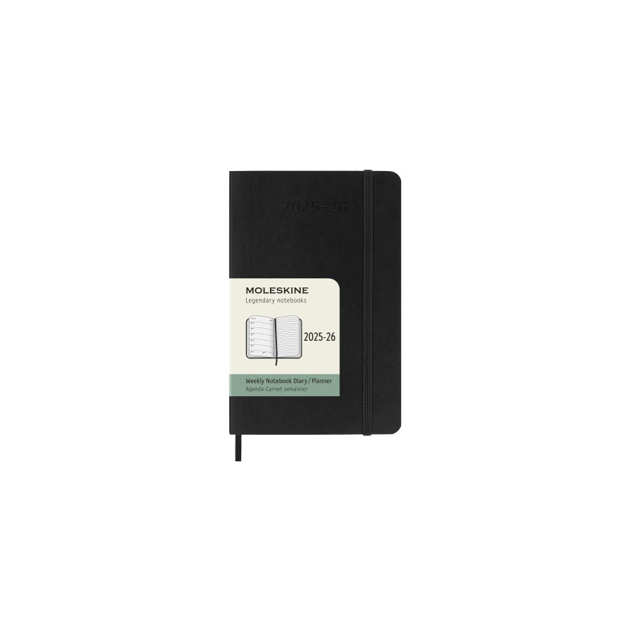 26129-AGENDA 18M 2025-2026 SEMANAL P (9 X 14 CM) NEGRA TAPA BLANDA MOLESKINE DSB18WN2Y26 26129-AGENDA 18M 2025-2026 SEMANAL P (9 X 14 CM) NEGRA TAPA BLANDA MOLESKINE DSB18WN2Y26