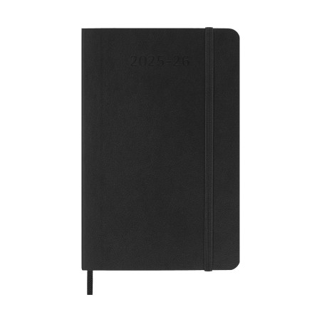 26130-AGENDA 18M 2025-2026 SEMANAL P (9 X 14 CM) NEGRA TAPA BLANDA MOLESKINE DSB18WN2Y26