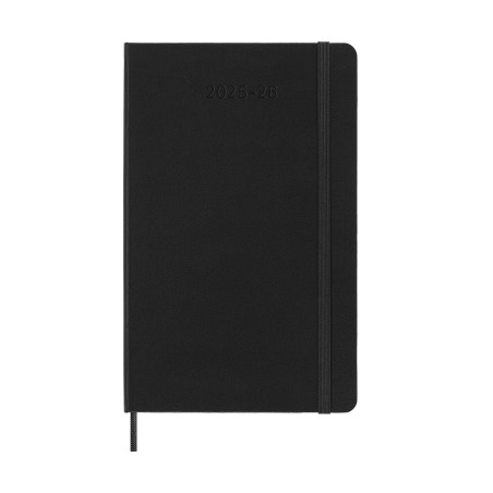 26133-AGENDA 18M 2025-2026 SEMANAL L (13 X 21 CM) NEGRA TAPA DURA MOLESKINE DHB18WN3Y26